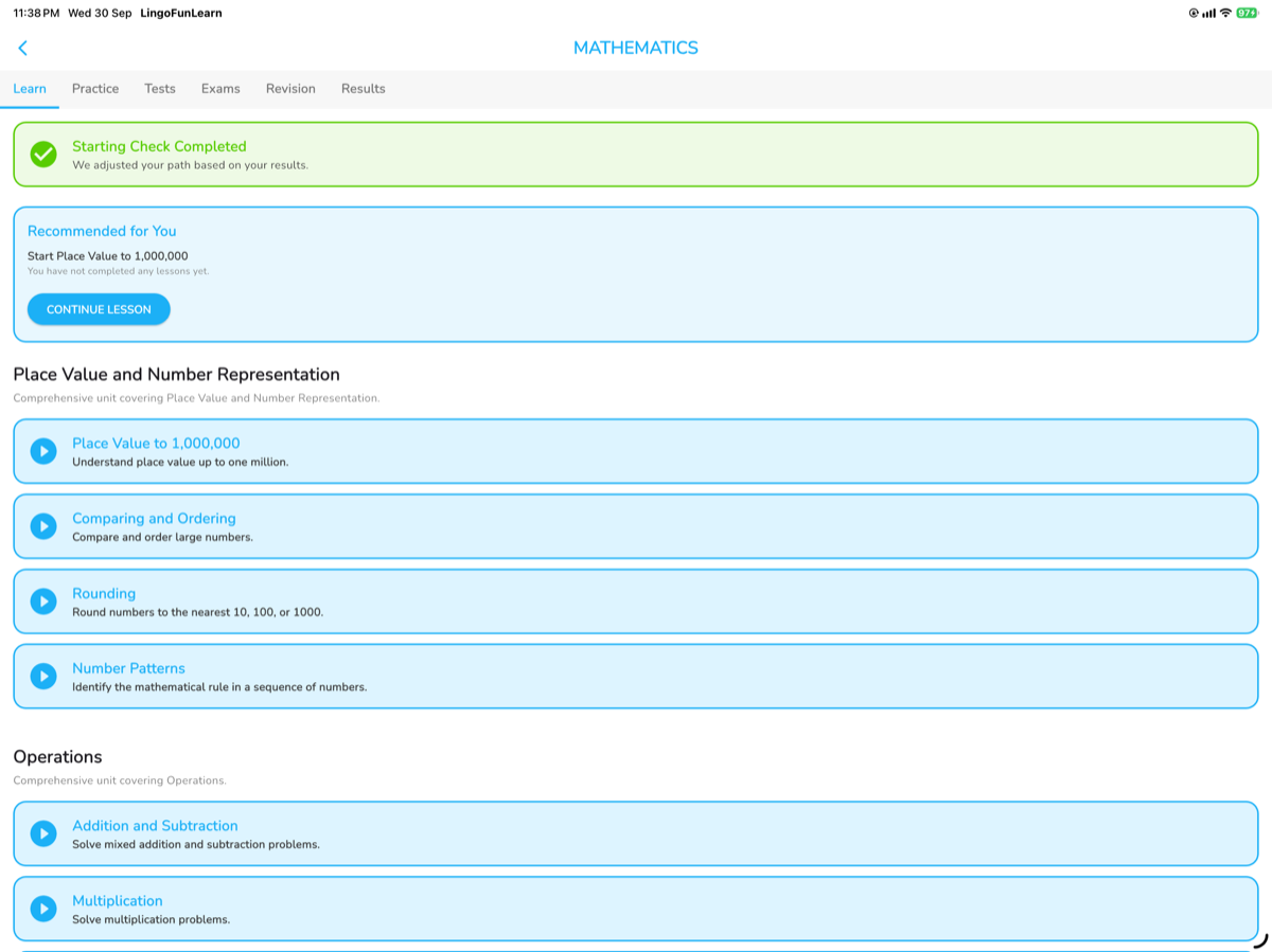 Mathematics Curriculum Lesson and Assessment Hub